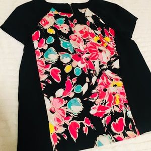 🌿 Ann Taylor Loft Floral Blouse With Zip